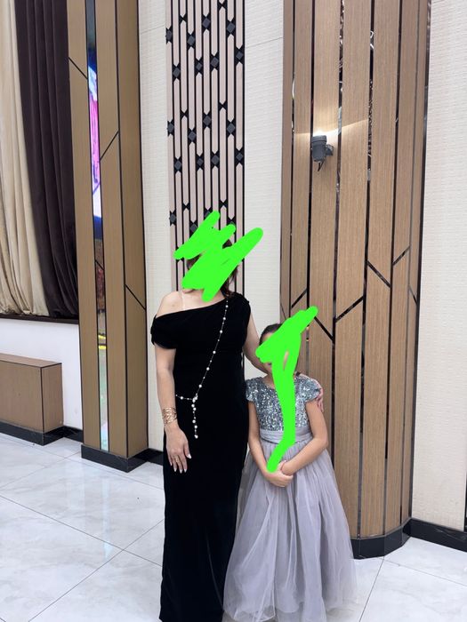 платье черное вечернее б/у