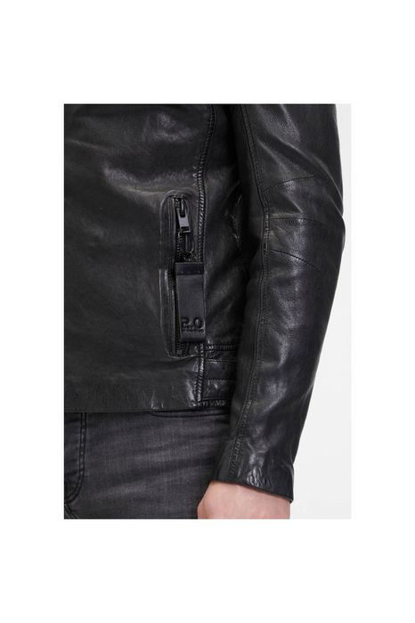 Geaca de Piele Barbati 2.0 by Mauritius Neagra G2MRotys