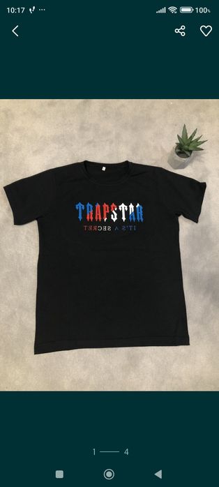 Екип TRAPSTAR за тийнейджъри XS и S от памук или тениска