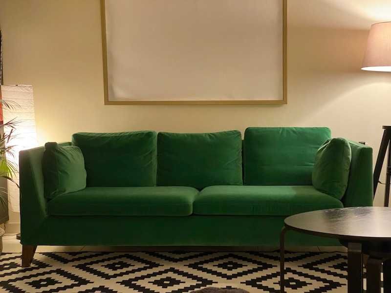 Canapea 3 locuri IKEA STOCKHOLM catifea verde