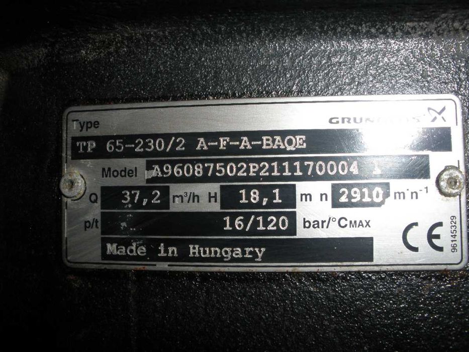 vand pompa  circulatie GRUNDFOS TPE 65-230/2-AFA-BAQE 3KW pret 4500ron