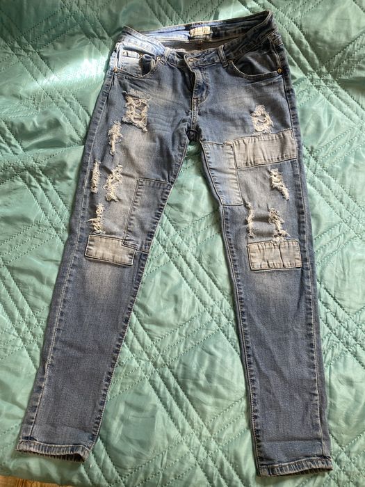 Дамски дънки -сини L размер