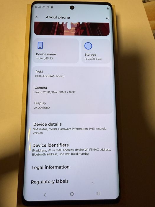 Motorola g85 5G 256gb