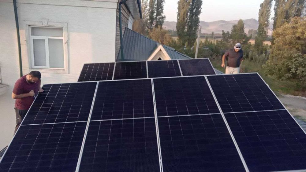Quyosh panel podkluch ustanovka - установка солнечных панелей