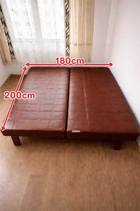 Canapea extensibilă 200x180 cu ladă – stare foarte bună