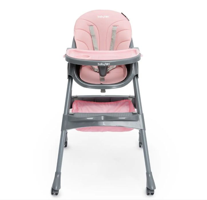 Стульчик для кормление розовый
