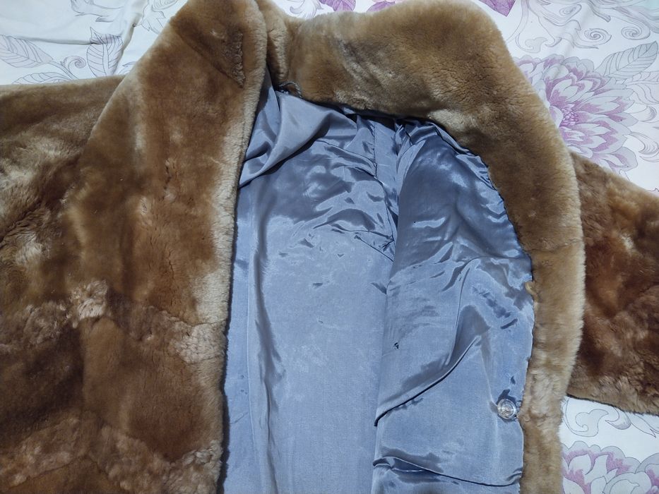 Шуба натуральная цигейка