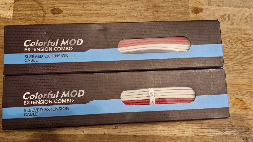 Extensii cabluri sursa PC Gaming Sirlyr – Rosu, Alb, Albastru