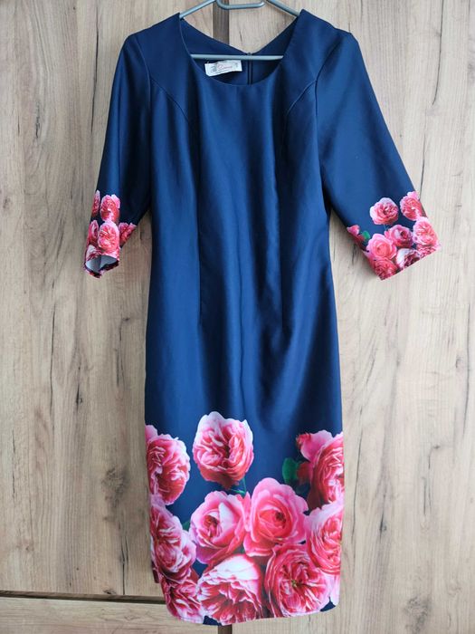 Vand rochie office imprimeu floral