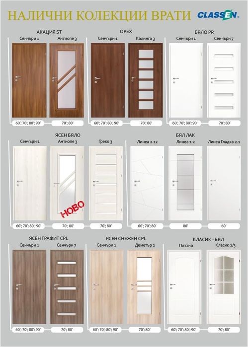 Интериорнибврати София на склад налични