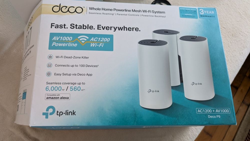2 Router Deco p9 powerline aproape noi în garanție