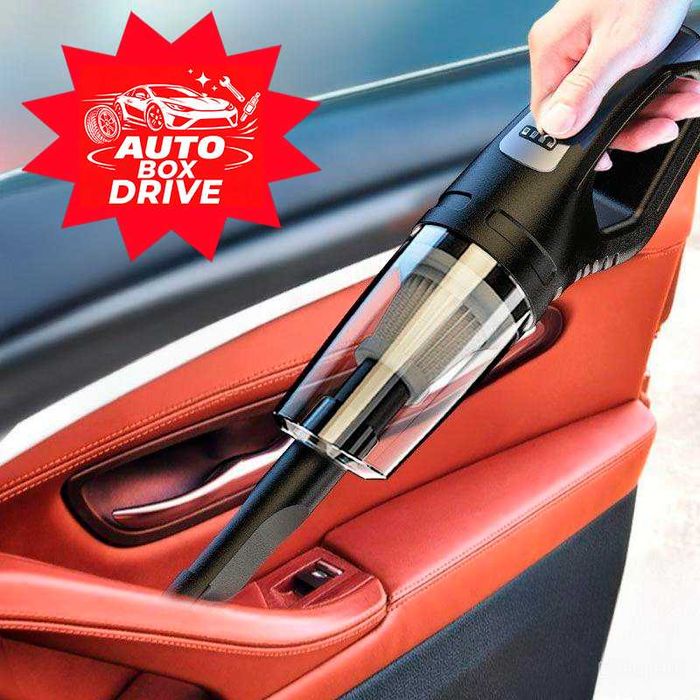 Мощный автопылесос 200W (Бесщеточный мотор) + запасной фильтр