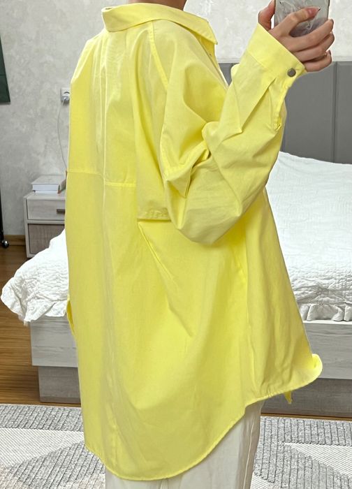 Рубашка новая с биркой лимонного цвета