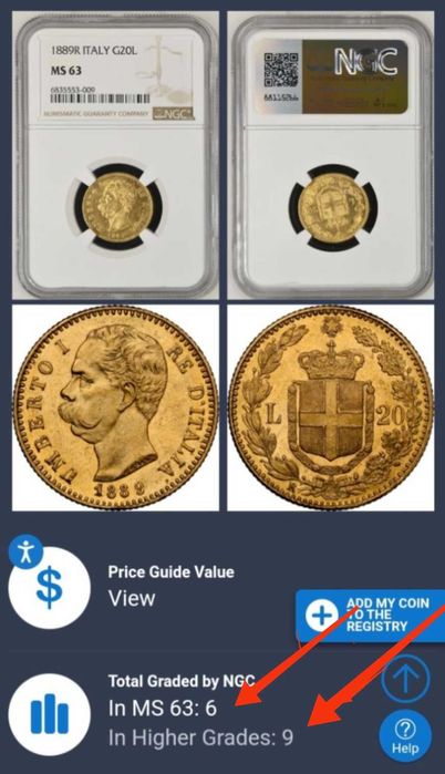 Златна монета 20 лири Италия 1889г НАЙ РЯДКАТА !