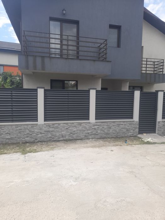 Construim garduri și porți stil jaluzea șipcă metalică tablă cutata