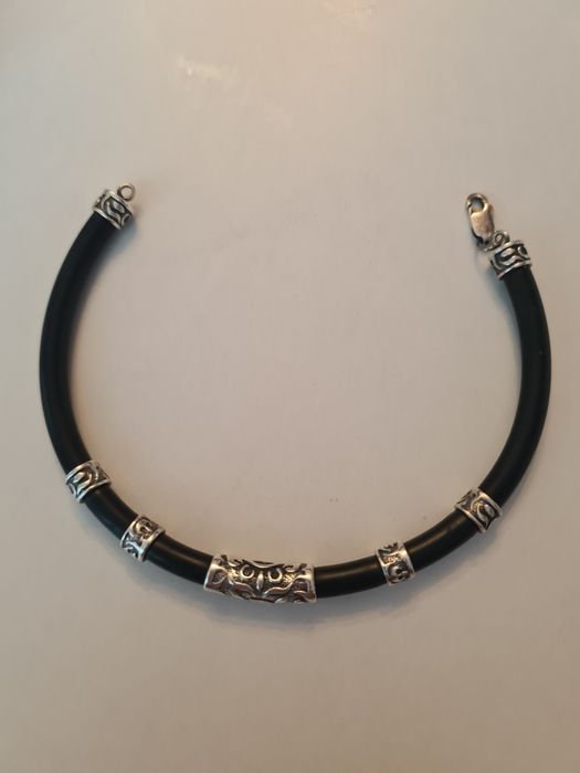 Стилна мъжка гривна със сребро My silver