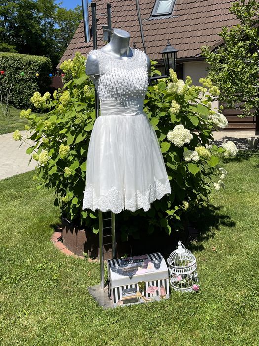 Rochie mireasa marime S, scurta