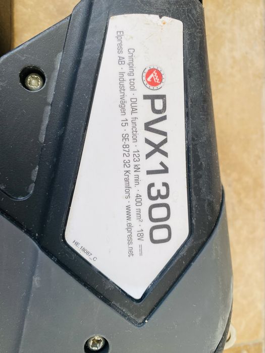 Presa sertizat papuci electrice Elpress PVX 1300