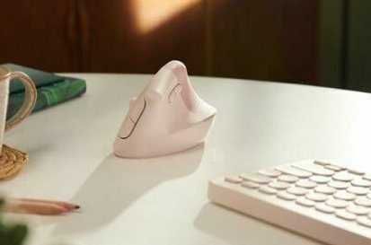Mouse Logitech Lift Vertical Ergonomic Rose NOU