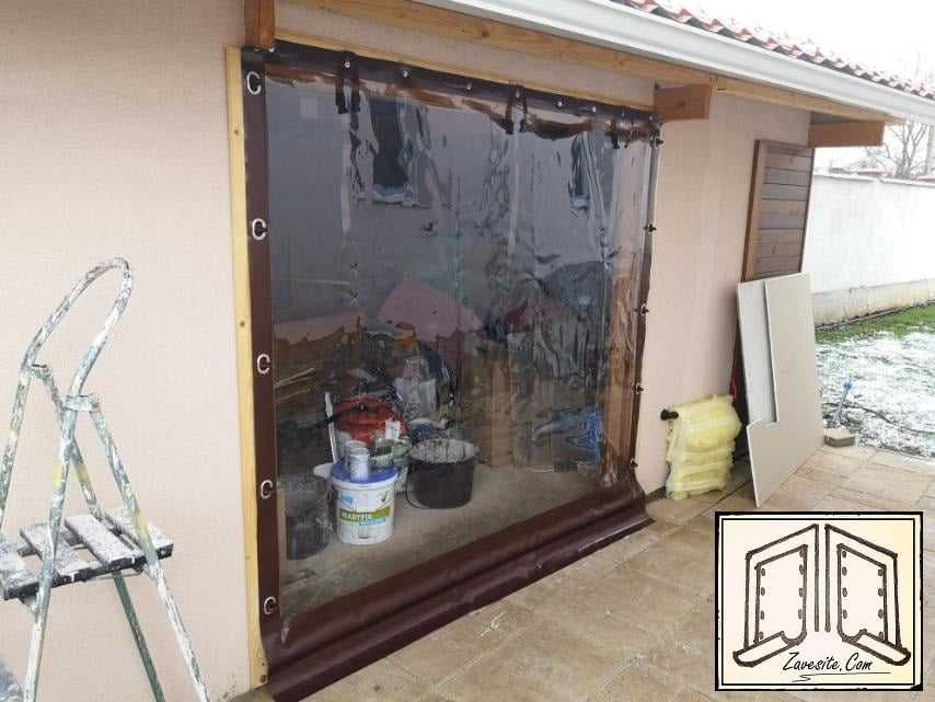 Ветрозащитни завеси,винил,   сенници, ветроупорни завеси