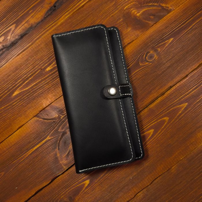 Кожаный кошелек ручной работы