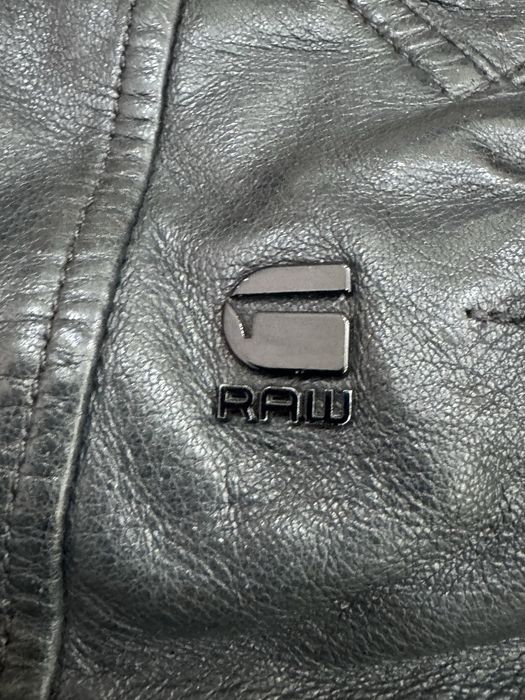 Мъжко яке от естествена кожа G-STAR RAW . Размер S