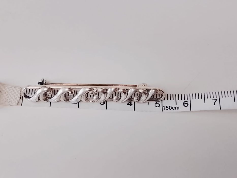 Veche brose din argint de 800, Art Deco, copii