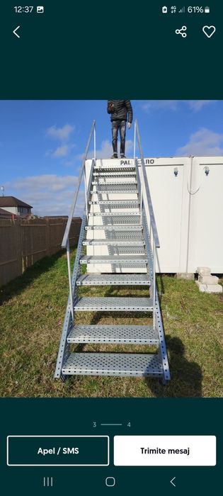 Confectionam scarii metalice zincate exterioare și pentru incendii , p