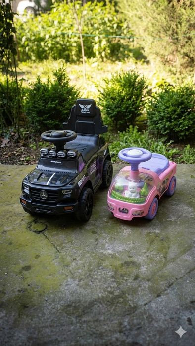 Детские машинки-каталки (Толокары) — Mercedes и Розовая для принцесс