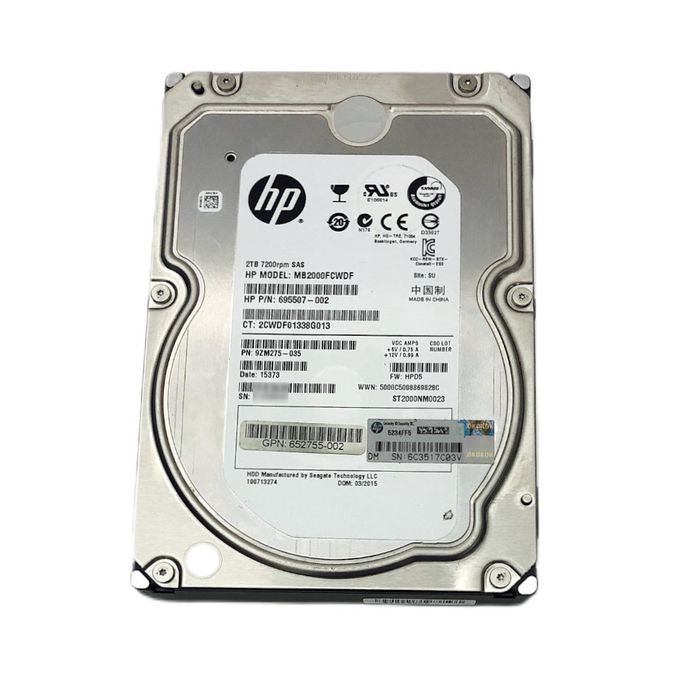Серверный жесткий диск HP 2TB SAS 3.5"