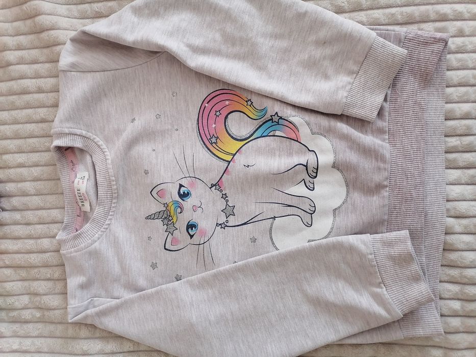 2 бр. плътни детски панталони + блуза за момиче размер 104