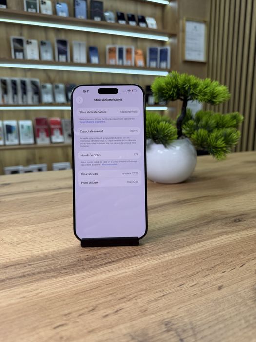 ‼️iPhone 16 Pro Max 256Gb Black - Sanatate bat.100% - Garantie