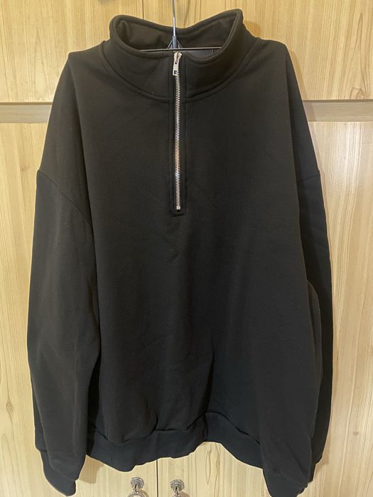 Черна мужка блуза с цип Shein