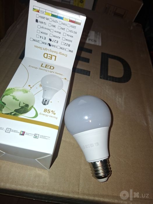 Лед лампочка. Led lamp  12 вольт-36 вольт 10w;12w;15w   4000к