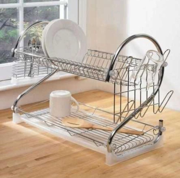 Suport de Vase INOX cu Tava din plastic Suport 6 Pahare