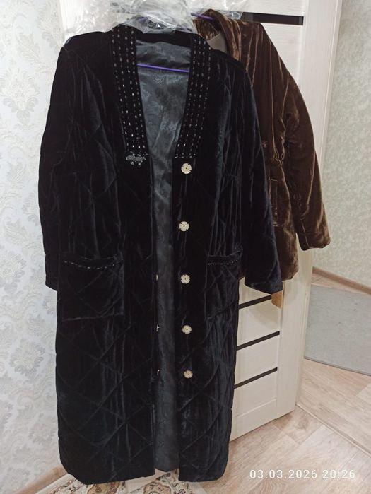 Бархатный чапан. Кимоно. Пальто.