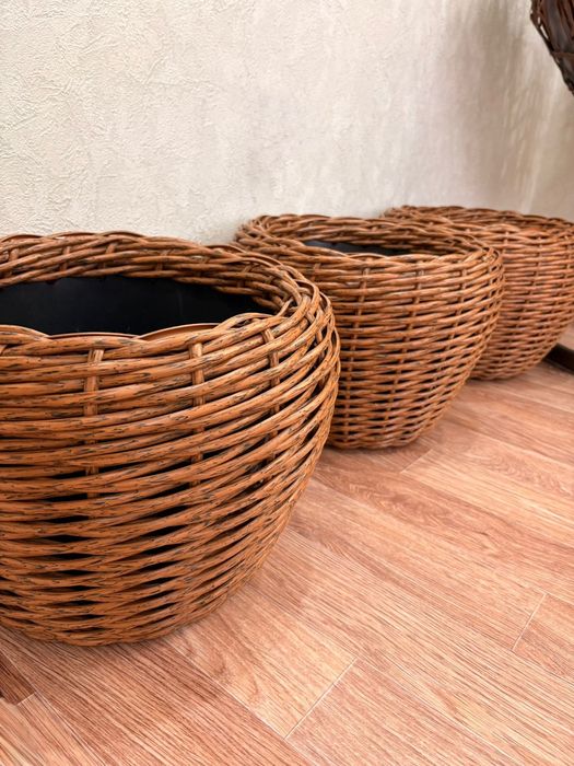 Кашпо из ротанга