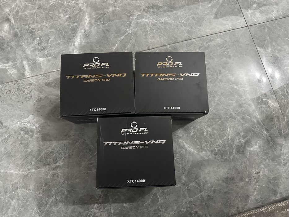 SET 3 Mulinete  PRO FL Titans-VNQ CARBON XTC 14000  2026