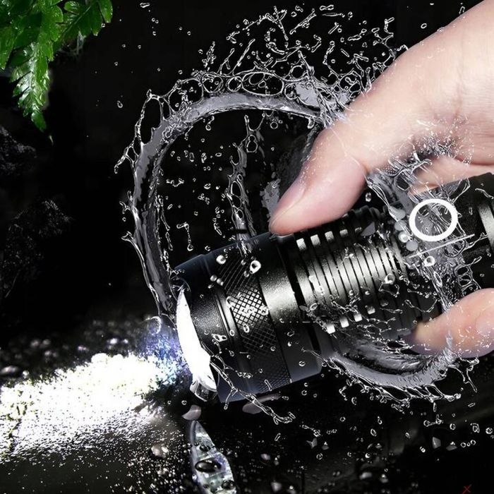 Lanterna din aluminiu, pentru iluminat, 1300 Lm, 4000 Mah, Verke