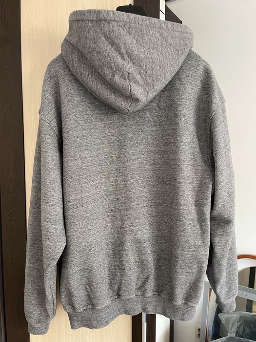 Represent Blank Zip Hoodie in Grey Melange size S