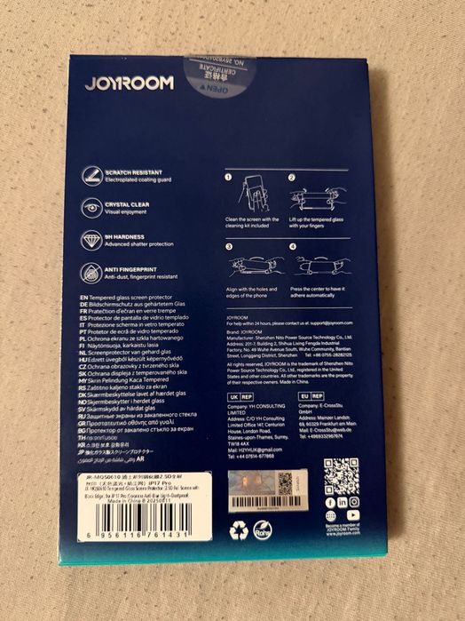 Folie sticla securizata 9H JOYROOM iPhone 17 Pro