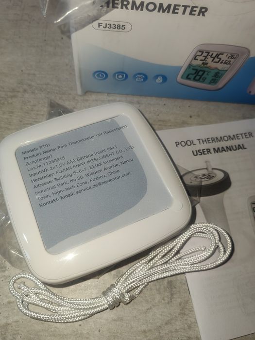 termometru digital wireless pentru piscină, model FJ3385