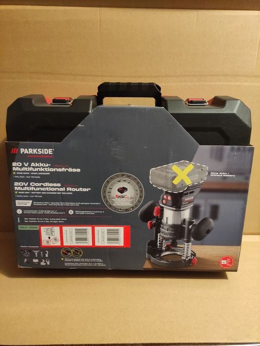 Freza multifunctionala pentru lemn Parkside Performance pe acumulator de 20 V