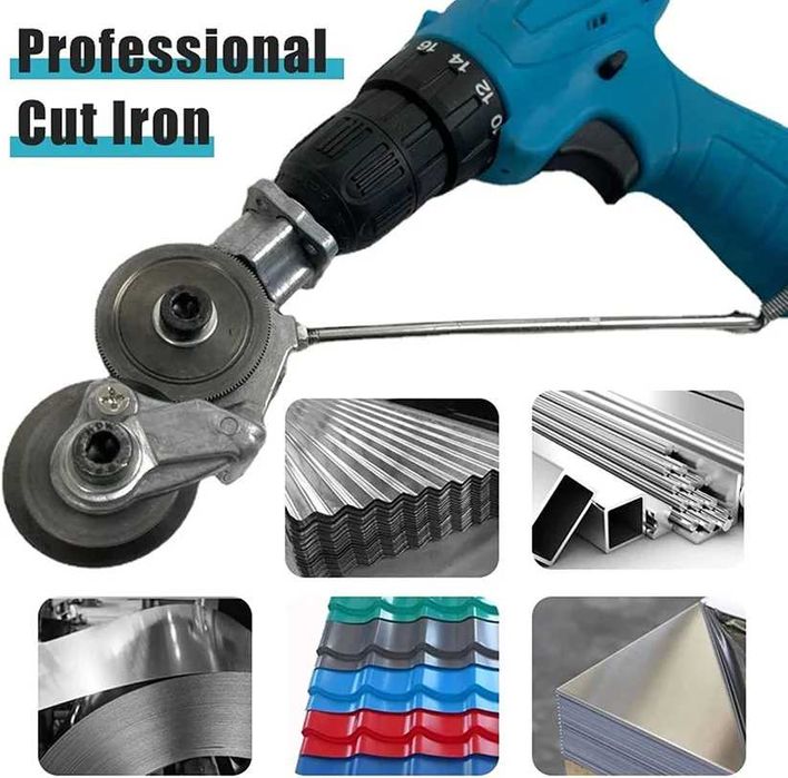 Adaptor bormasina pentru taiat tabla si materiale feroase