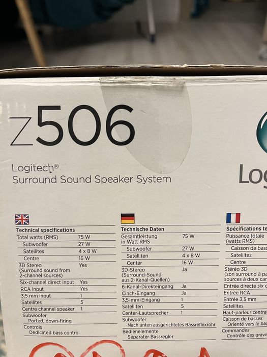 Sistem audio Logitech 5.1 + adaptor Bluetooth