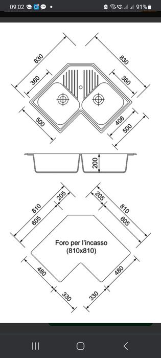 OCAZIE!!Chiuveta de colț NOUĂ!!!