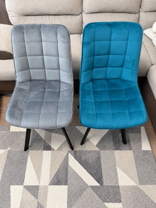Set 2 scaune dining din catifea – NOI