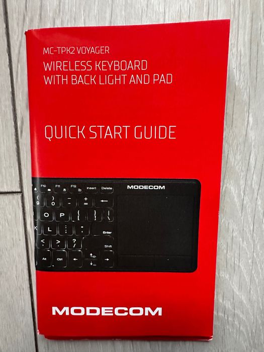 Клавиатура Modecom MC-TPK1 с Touchpad, бежична, черна, USB