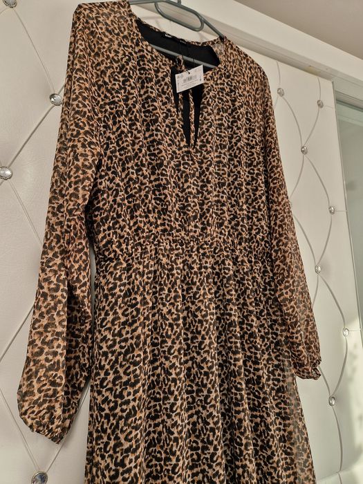 Rochie vaporoasa animal print