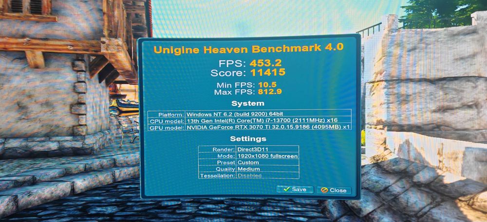 Мощнo Геймърско РС Intel I7 13700/32Gb D5/1Tb/Asus 3070TI/Гаранция